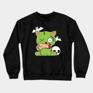 Zombie Cat Crewneck Sweatshirt